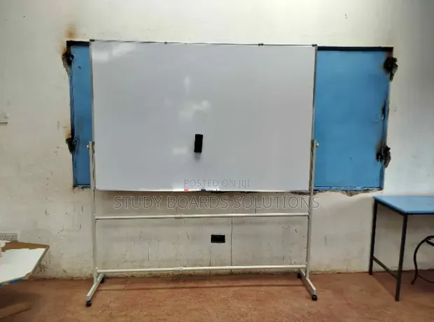 150cm x 120cm Whiteboard with Mobile Stand - 1