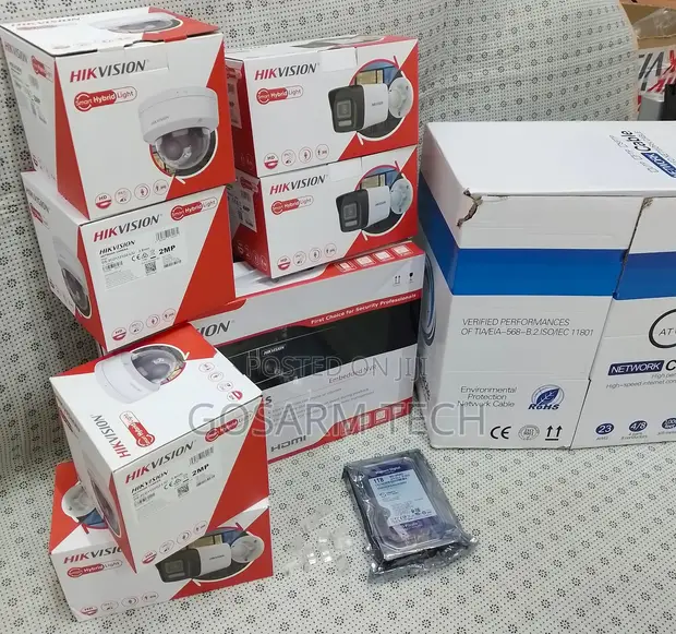 Hikvision 2MP Smart Hybrid IP CCTV Kit - 8 Channel NVR - 1