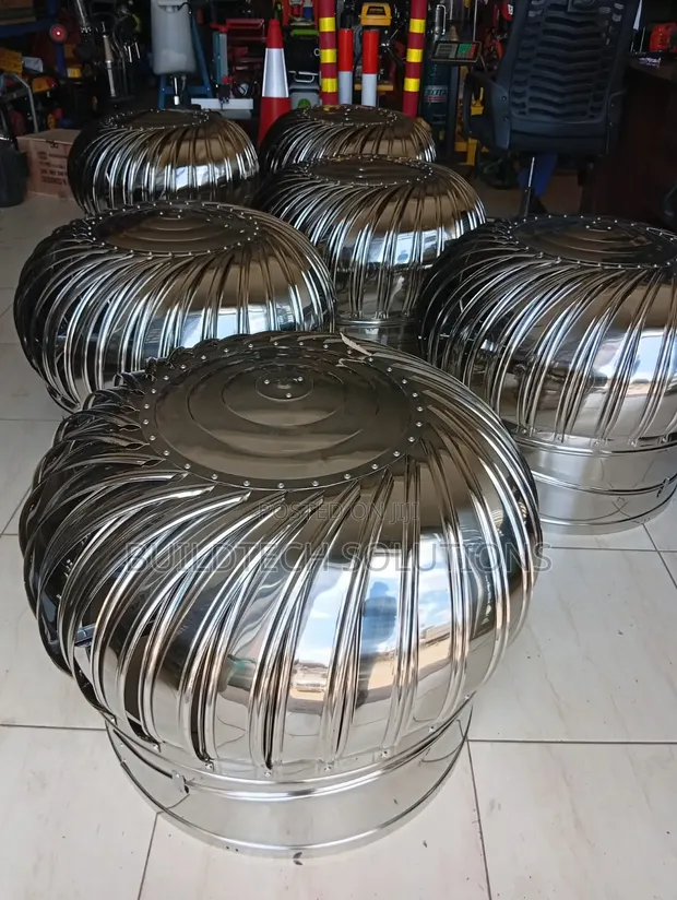 Wind-Driven Roof Ventilator - Stainless Steel - 1