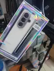 White Leather Smartphone Case for Z Fold 6 Ultra - 2