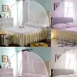 5x6 Tent Mosquito Net - White, Cream, Pink, Purple - 1