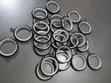 Black Big Size Silent Curtain Rod Rings with Hook - 1