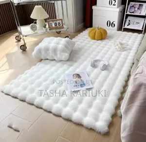 Burbbles Textured Bedside Mat 60x180cm