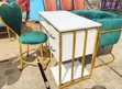 Commercial Salon Nail Table with Drawers & Comfortable Seat - 2