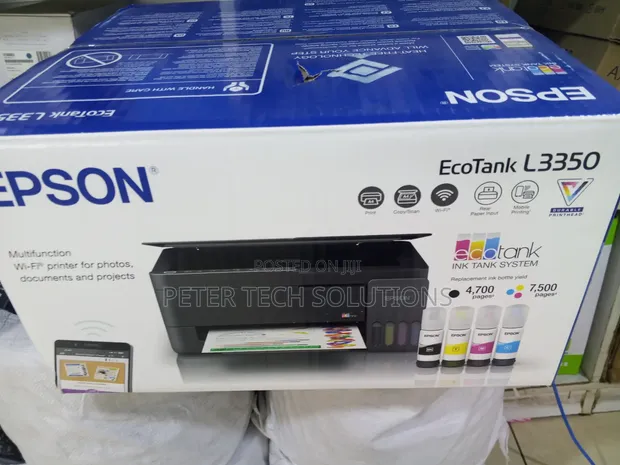 Epson EcoTank L3350 Printer - Chapisha, Changanua, Nakili + Wi-Fi - 1