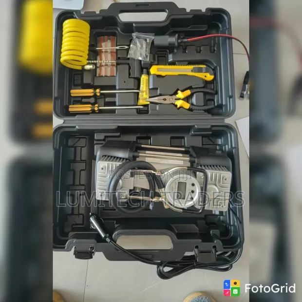 Portable Digital 2-Cylinder Air Compressor - 1