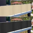 Breathable Mesh Balcony Fence Shield - Windproof & Dust-Proof - 1