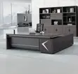 Modern 1.8m L-Shaped Executive Desk - Black - 3