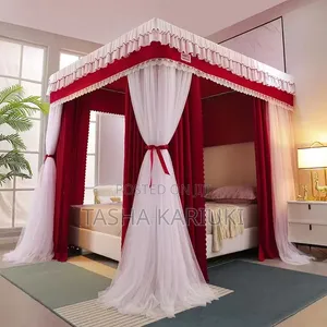 4-Stand Palace Canopy Net - Kifahari cha Kitanda cha 6x6
