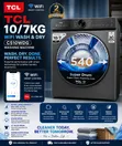 TCL 10/7kg Washing Machine with WiFi - Wash & Dry (C510WDG) - 2