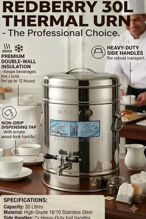 Redberry Steel Tea Urn