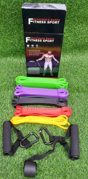 5-in-1 Resistance Bands with Handles and Door Anchor