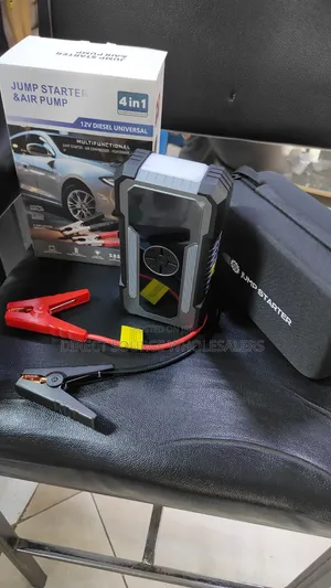 4-in-1 Car Jump Starter - 12V Diesel & Petrol Emergency Kit
