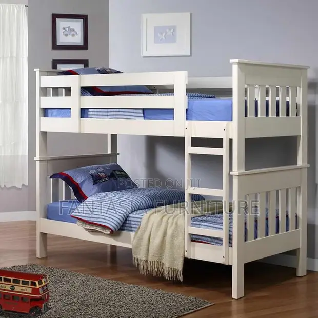 4x6 White Slatted Bunk Bed - Pay on Delivery - 1
