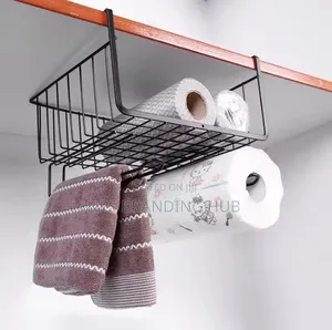 Metallic Under Shelf Rack - White