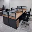 Spacious 4-Way Workstation with Lockable Pedestals - 2