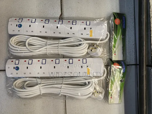 JSB Extra Power 6-Way Extension Cable 10m with Surge Protection - 1