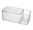 Clear Acrylic Partitioned Serviette/Napkin Holder - 4