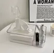 Clear Acrylic Partitioned Serviette/Napkin Holder - 5