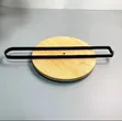 High Quality Metallic Paper Towel Holder with Bamboo Base - 4