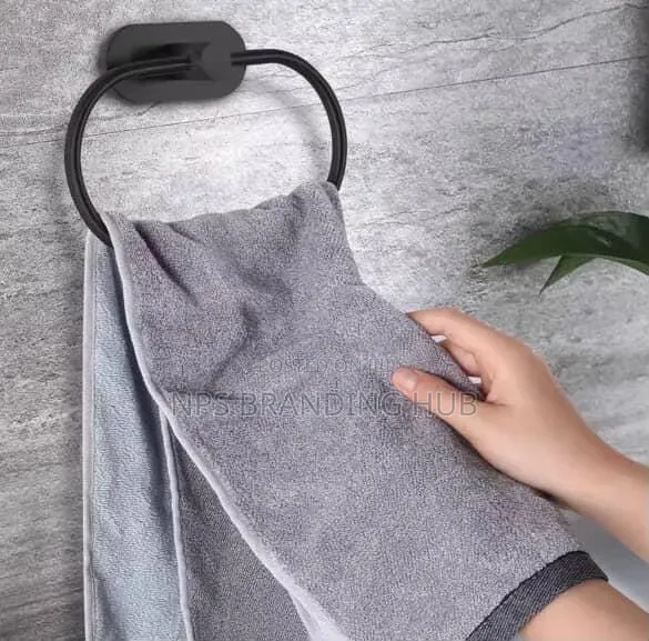 Towel Ring Holder - Adhesive Mount - 1