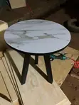 Marble-Top Round Nesting Table - 2