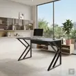 1400mm Black Style Home Office Desk - 1