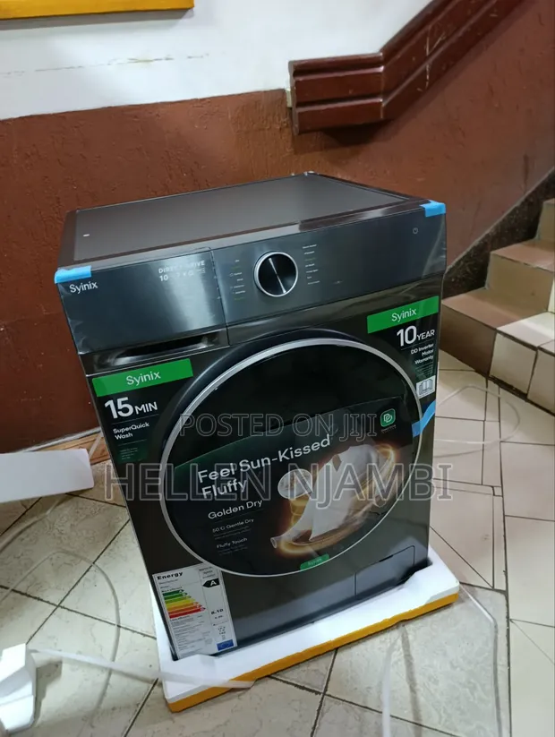 Syinix 10/7kg Full Automatic Wash & Dry Machine - 1