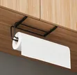 Metallic Kitchen Paper Towel Holder - Undershelf/Door Hook - 1
