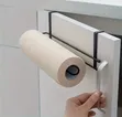 Metallic Kitchen Paper Towel Holder - Undershelf/Door Hook - 3