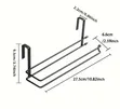 Metallic Kitchen Paper Towel Holder - Undershelf/Door Hook - 5