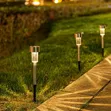 10pcs Solar Garden Pathway Lights - Stainless Steel - 2