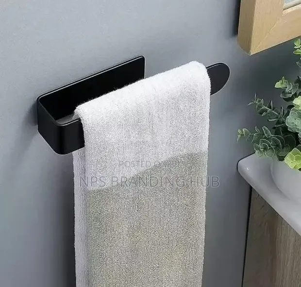 Non-Punched Towel Rack for Kitchen & Bathroom - 1