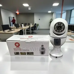 Advanced Dual Lens PTZ WiFi Bulb Security Camera