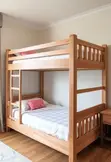 4x6 Natural Wood Slatted Bunk Bed - Pay on Delivery - 2