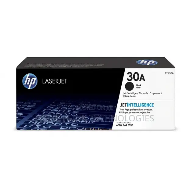 HP 30A Black Toner Cartridge (CF230A) - 1