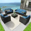 Luxury Outdoor Rattan Furniture Set for Patio - 4