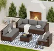 Luxury Outdoor Rattan Furniture Set for Patio - 5