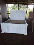 Grande Solid Panel Bed - 5x6 White - 2