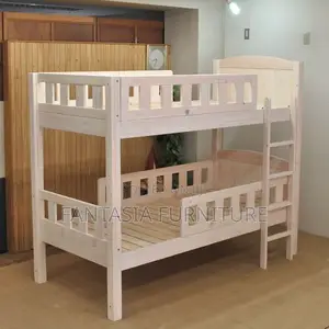 4x6 Natural Solid Wood Grain Bunk Bed