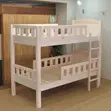 4x6 Natural Solid Wood Grain Bunk Bed - 2