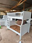 3.5x6 & 4x6 White Beadboard Bunk Bed - 2