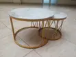 Modern Home Office Coffee Table Set - White - 4