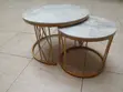 Modern Home Office Coffee Table Set - White - 5