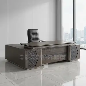 Modern L-Shaped C&C CEO Table - 2400mm