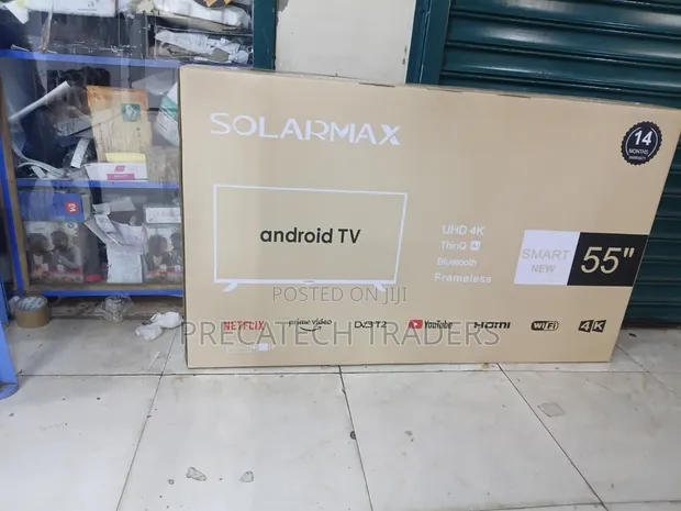 Solarmax 55" 4K Android Smart TV - Frameless UHD - 1