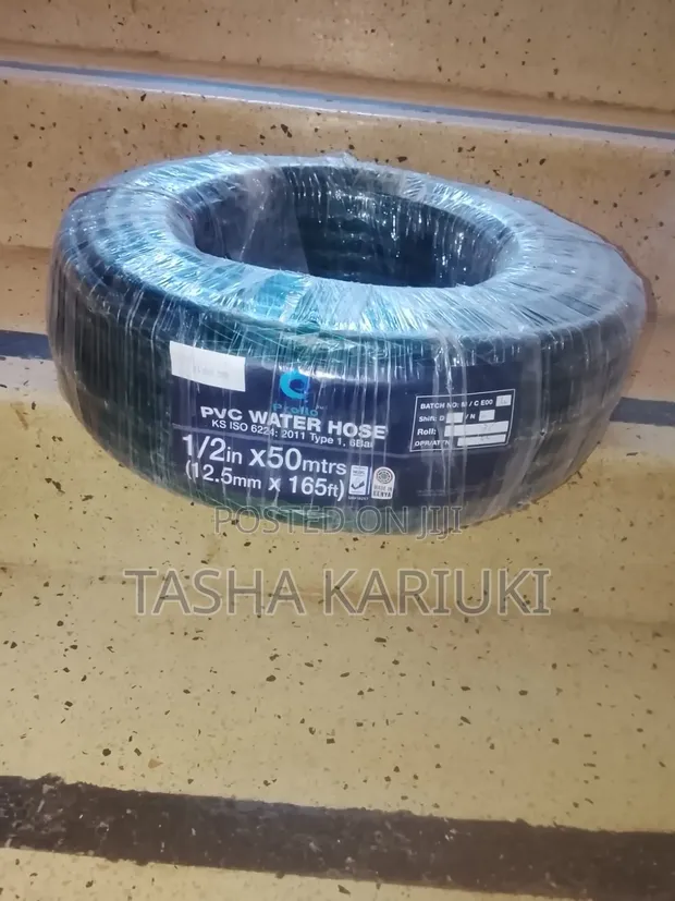 PVC Green Braided Water Pipe - 1/2" x 50 Meters - 1