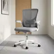 Mid Back Ergonomic Office Chair - White - 3