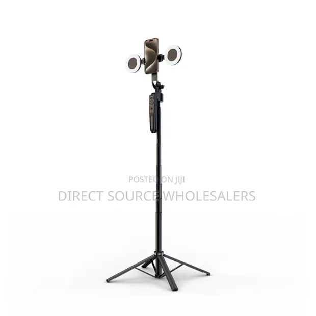 AI Face Tracking Tripod Stand 360° Auto Follow Smartphone - 1