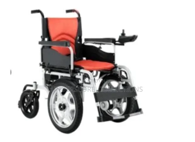 Foldable Motorized Electric Power Wheelchair - Silver Alloy - 1